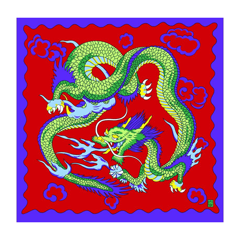Rice Picture Silk 18" (Imperial Dragon) by Silk King Studios - Trick