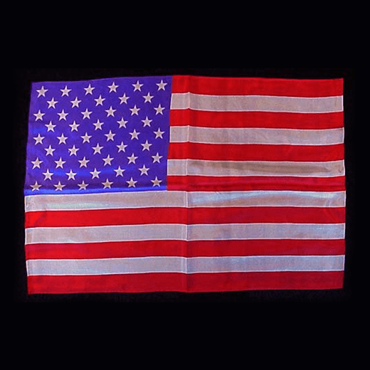 Rice Silk 12" x 18" (American Flag) by Silk King Studios - Trick