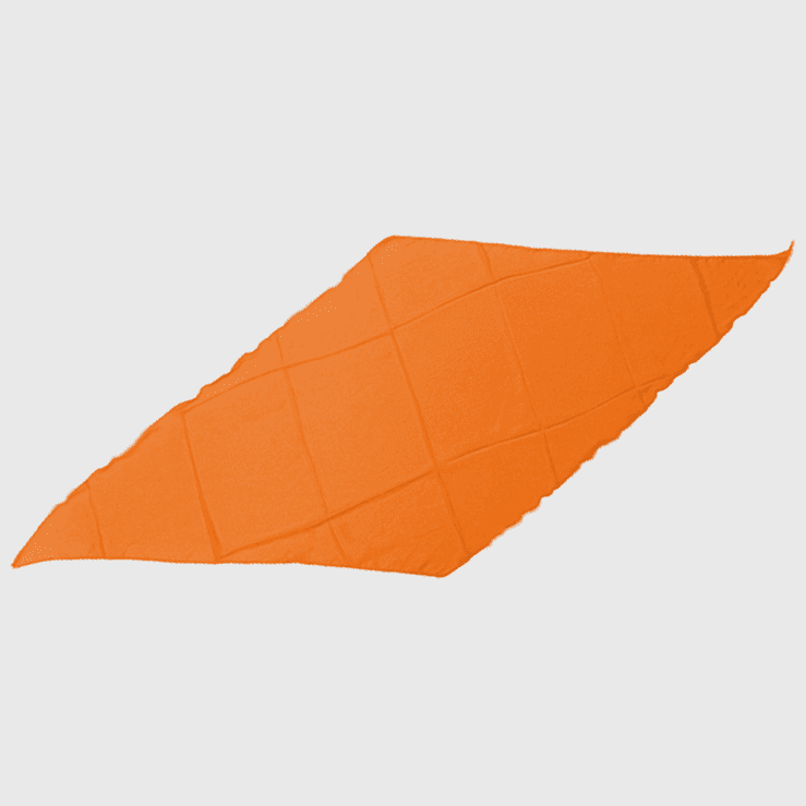 Diamond Cut Silk 18 inch (Orange) by Magic By Gosh - Trick