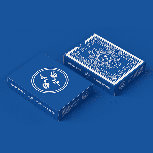 Black Roses Blue Magic Playing Cards