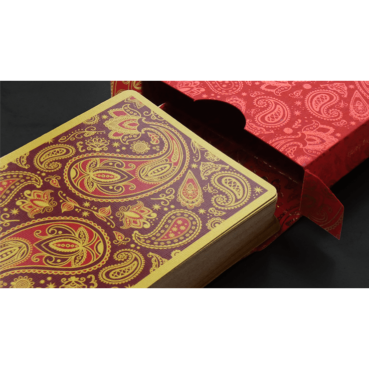 Paisley Royals (Red) Playing Cards by Dutch Card House Company