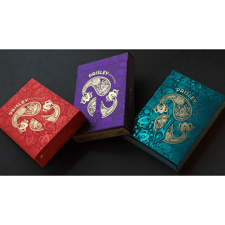 Paisley Royals (Red) Playing Cards by Dutch Card House Company