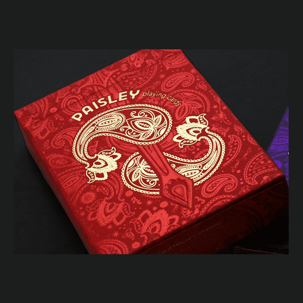 Paisley Royals (Red) Playing Cards by Dutch Card House Company