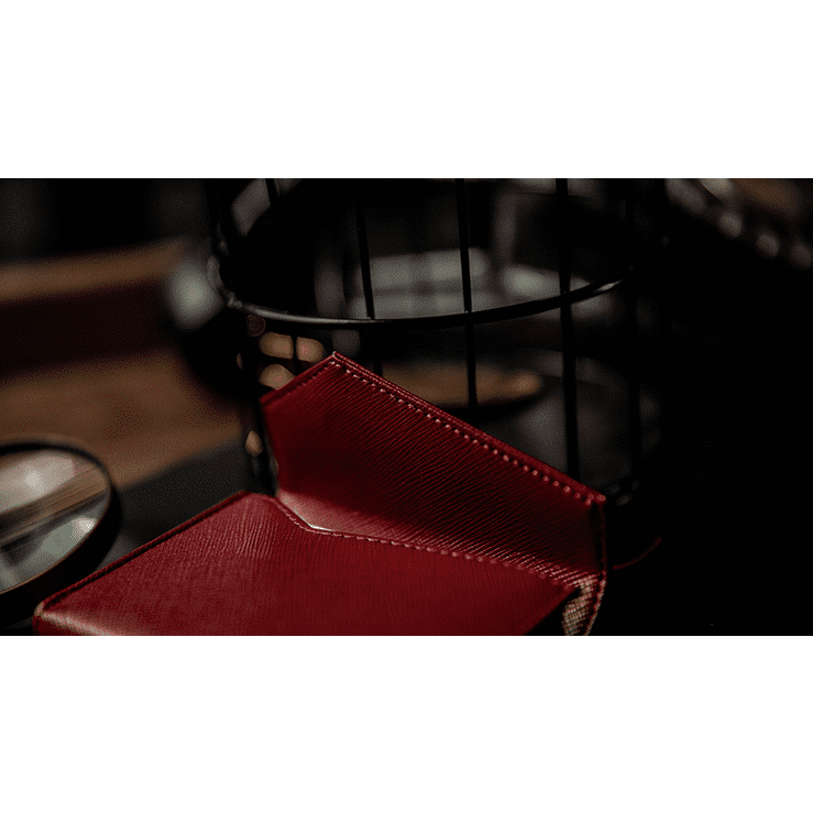 Luxury Leather Playing Card Carrier (Red) by TCC - Trick