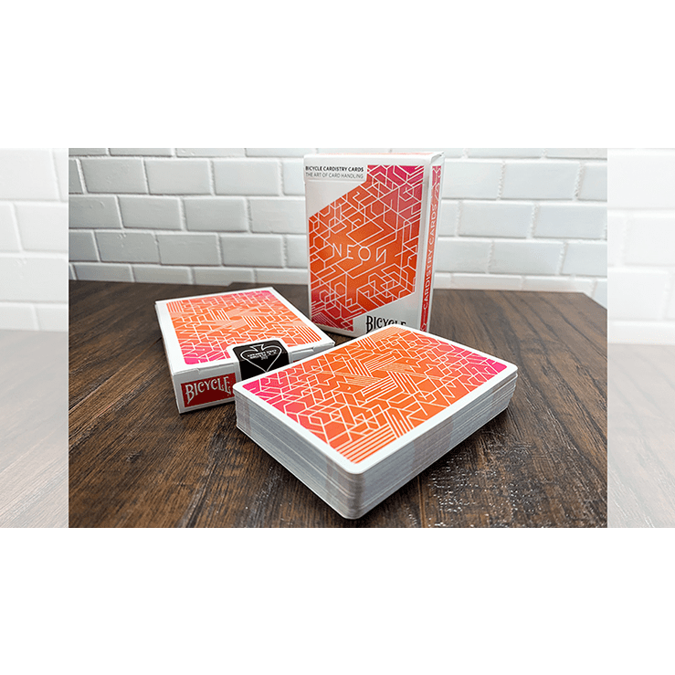 Orange Bump Neon Playing Cards by US Playing Card Co