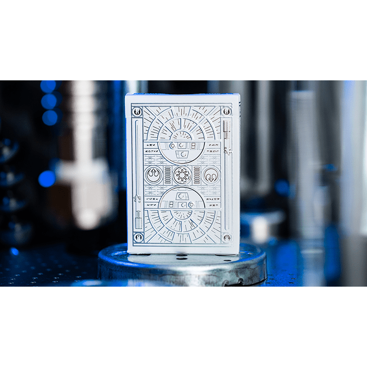 Star Wars Light Side Silver Edition Playing Cards (White) by theory11