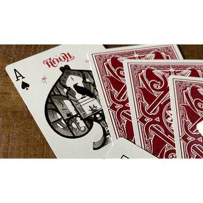 RAVN IIII (Red) Playing Cards Designed by Stockholm17