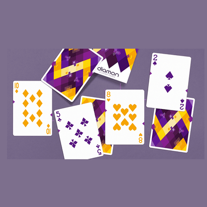 Diamon Playing Cards N° 14 Purple Star Playing Cards by Dutch Card House Company