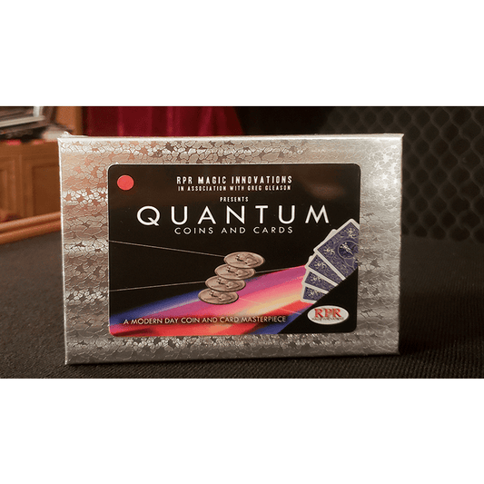 Quantum Coins (US Quarter Red Card) Gimmicks and Online Instructions by Greg Gleason and RPR Magic Innovations