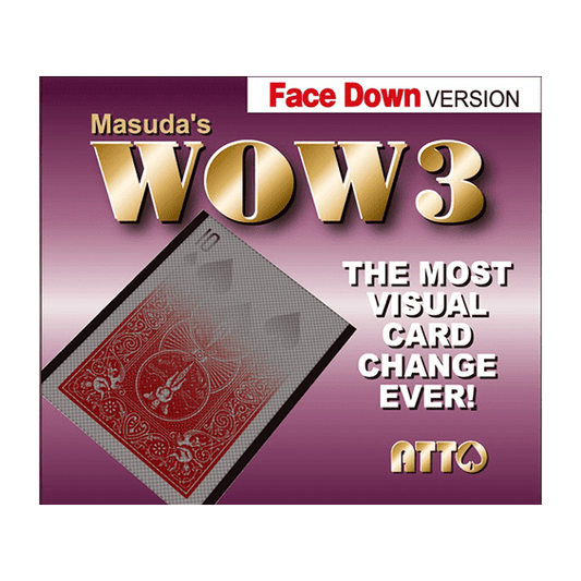 WOW 3 Face-DOWN (Gimmick and Online Instructions) by Katsuya Masuda - Trick