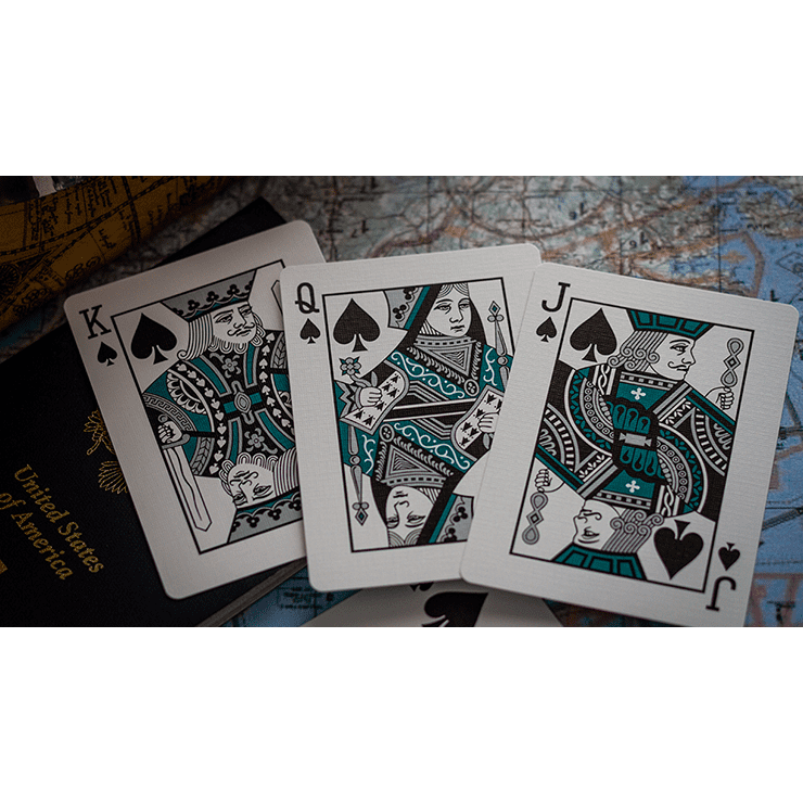 Limited Edition Lounge  in Terminal Teal by Jetsetter Playing Cards