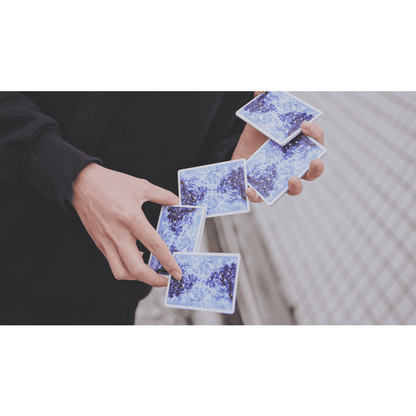 Fluid Art Blue (Cardistry Edition) Playing Cards