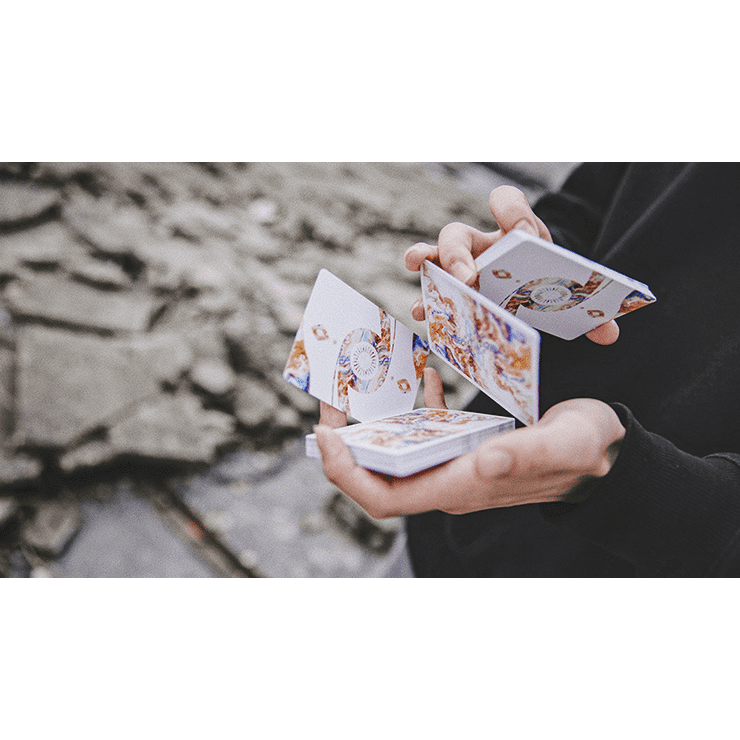 Fluid Art Orange (Cardistry Edition) Playing Cards