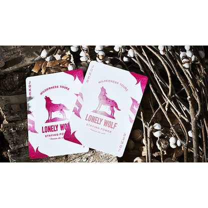 Lonely Wolf (PINK) Playing Cards by Bocopo