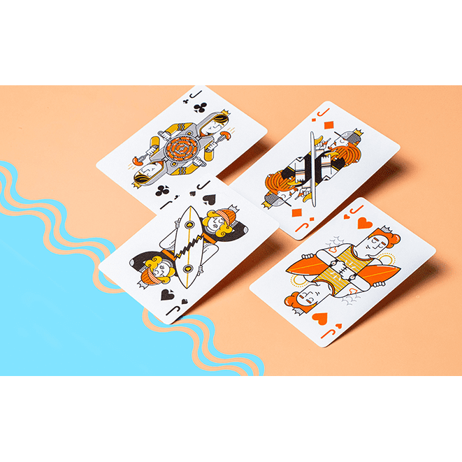 Surfboard V2 Playing Cards by Riffle Shuffle