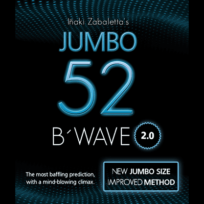 52 B Wave Jumbo 2.0 (Gimmicks and Online Instructions) by Vernet Magic - Trick