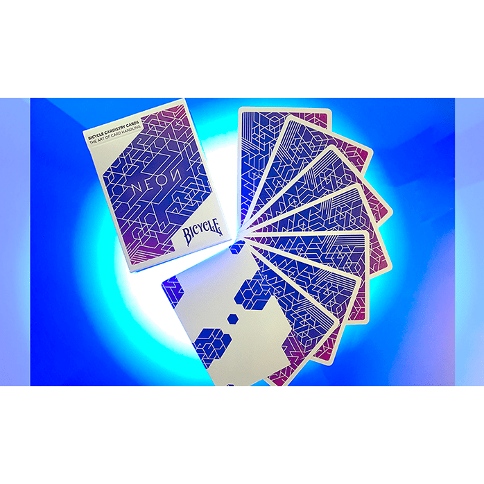 Bicycle Neon Blue Aurora Playing Cards