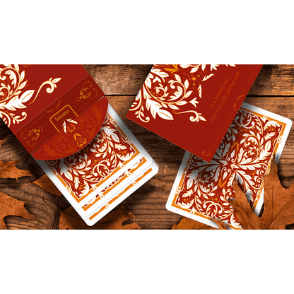 Leaves Autumn Edition Collector's Box Set Playing Cards by Dutch Card House Company