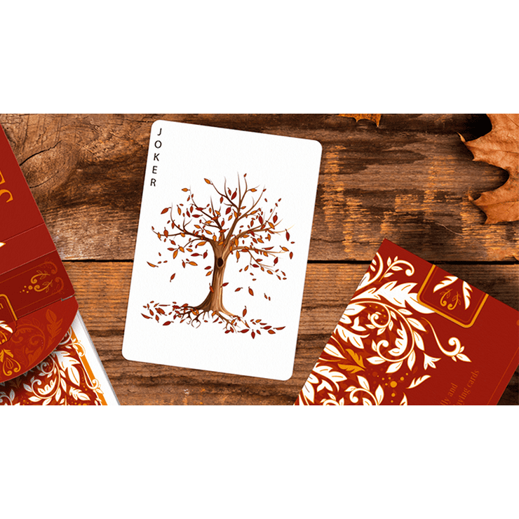 Leaves Autumn Edition Collector's Box Set Playing Cards by Dutch Card House Company