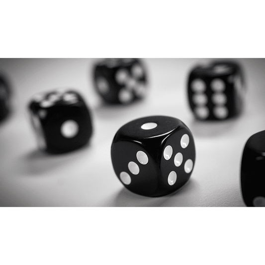 NON GIMMICKED DICE 6 PACK/BLACK by Tony Anverdi - Trick