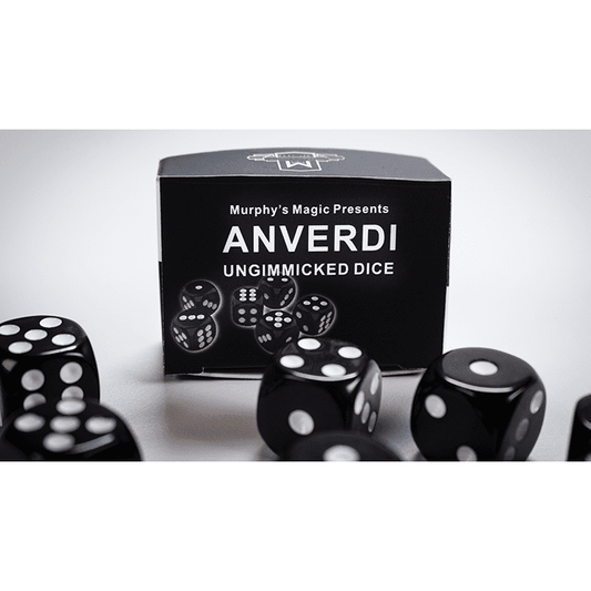 NON GIMMICKED DICE 6 PACK/BLACK by Tony Anverdi - Trick