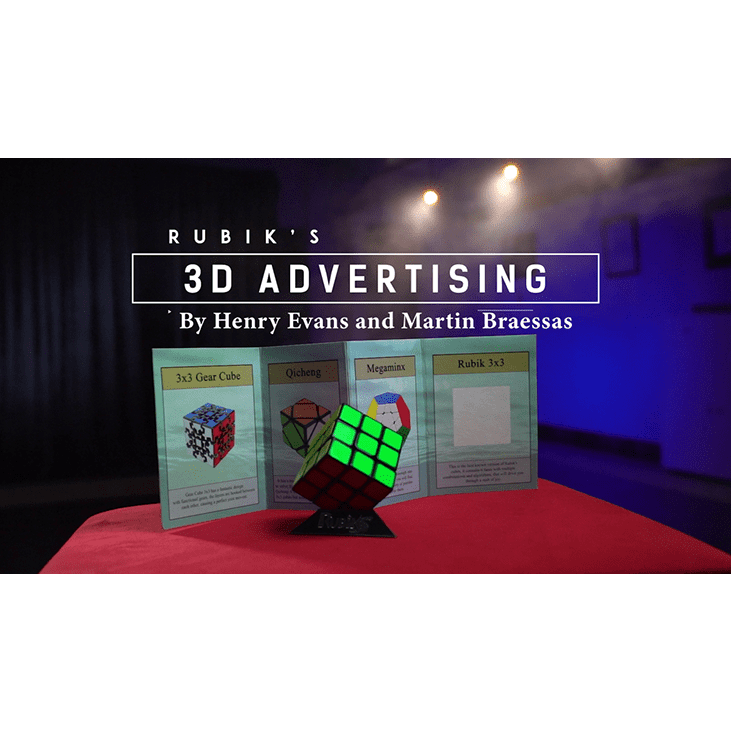 Rubik's Cube 3D Advertising (Gimmicks and Online Instructions) by Henry Evans and Martin Braessas - Trick
