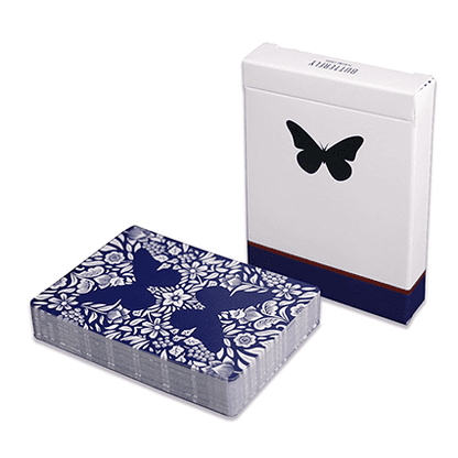 Butterfly Playing Cards Marked (Blue) 3rd Edition by Ondrej Psenicka