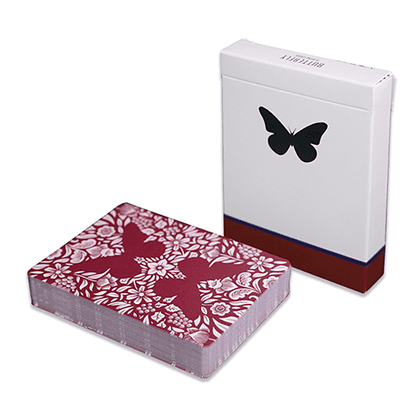 Butterfly Playing Cards Marked (Red) 3rd Edition by Ondrej Psenicka