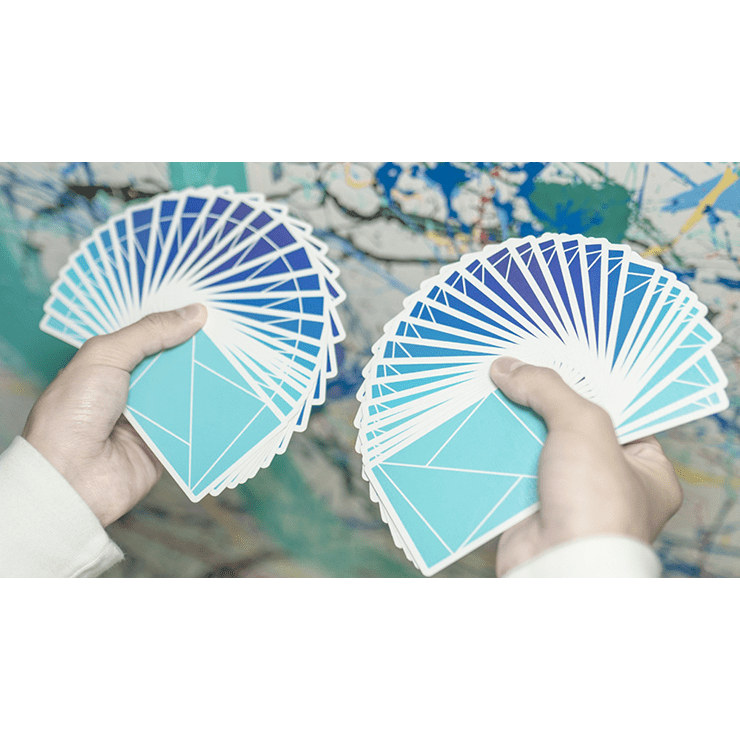 Flexible Gradients Blue Playing Cards by TCC