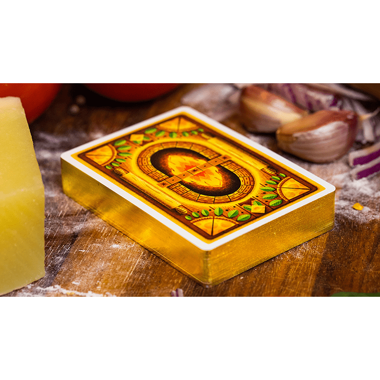 The Royal Pizza Palace (Gilded) Playing Cards Set by Riffle Shuffle