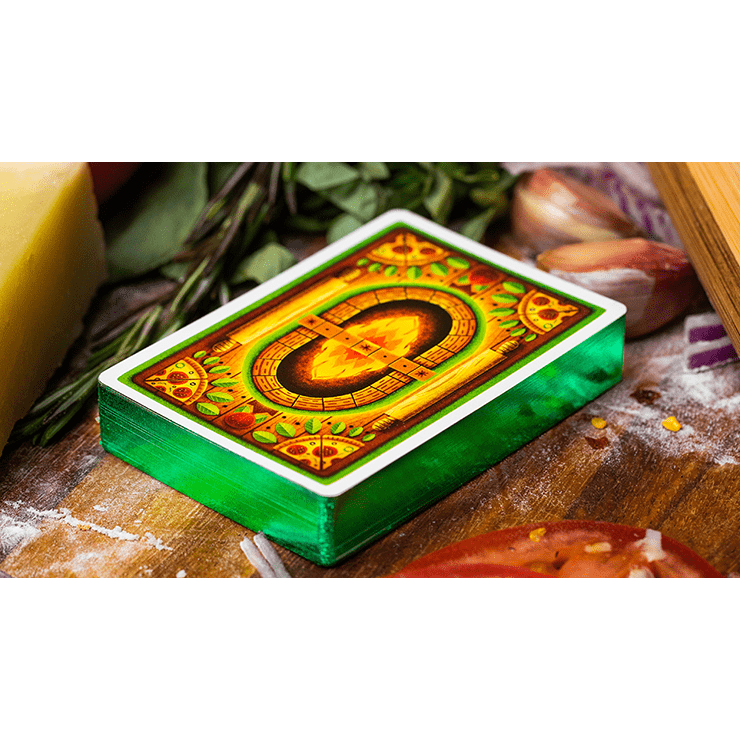 The Royal Pizza Palace (Gilded) Playing Cards Set by Riffle Shuffle