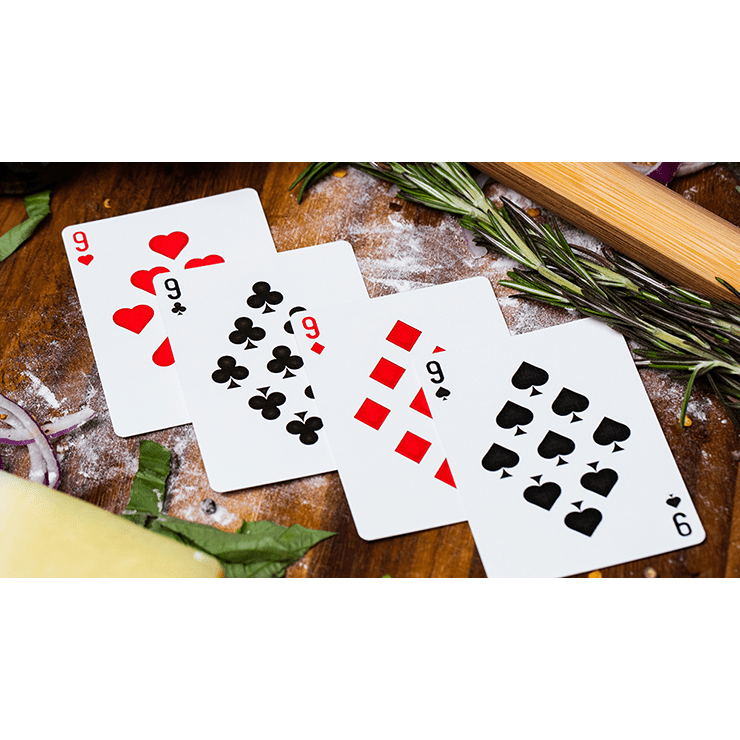 The Royal Pizza Palace (Gilded) Playing Cards Set by Riffle Shuffle