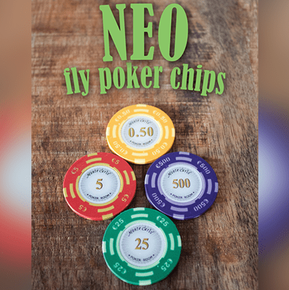 Neo Fly Poker Chips (Gimmicks and Online Instructions) by Leo Smetsers - Trick