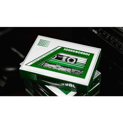 Soundboards V4 Green Edition Playing Cards by Riffle Shuffle