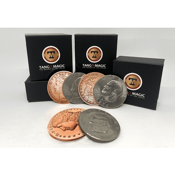 Copper Morgan Hopping Half (Gimmicks and Online Instructions) by Tango Magic - Trick