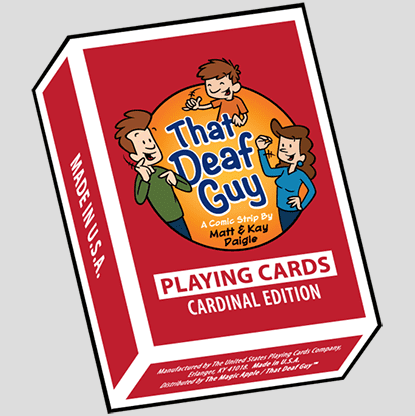 That Deaf Guy RED Cardinal Edition Playing Cards