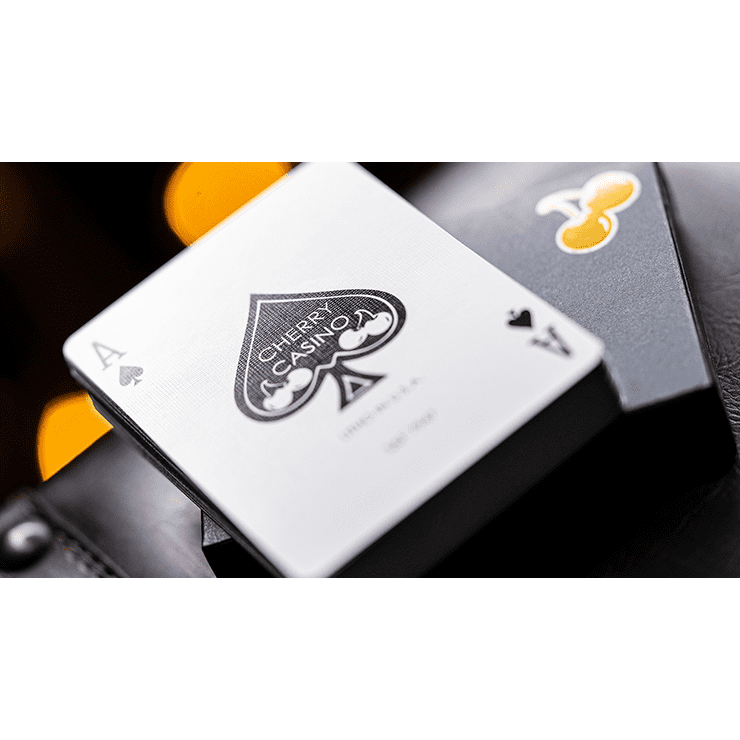 Cherry Casino House Deck (Monte Carlo Black and Gold) Playing Cards by Pure Imagination Projects