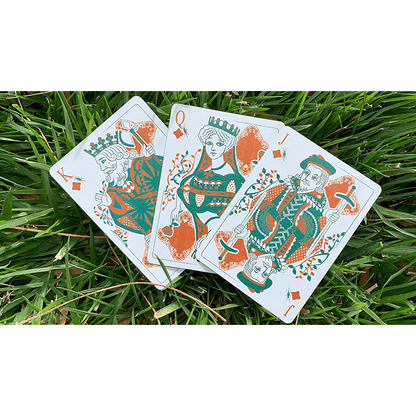 Gilded Grasshopper Dark (Olive) Playing Cards