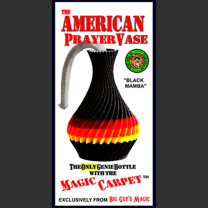 The American Prayer Vase Genie Bottle BLACK MAMBA by Big Guy's Magic- Trick