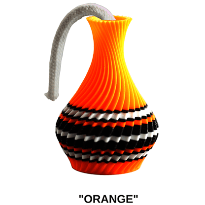 The American Prayer Vase Genie Bottle ORANGE by Big Guy's Magic- Trick