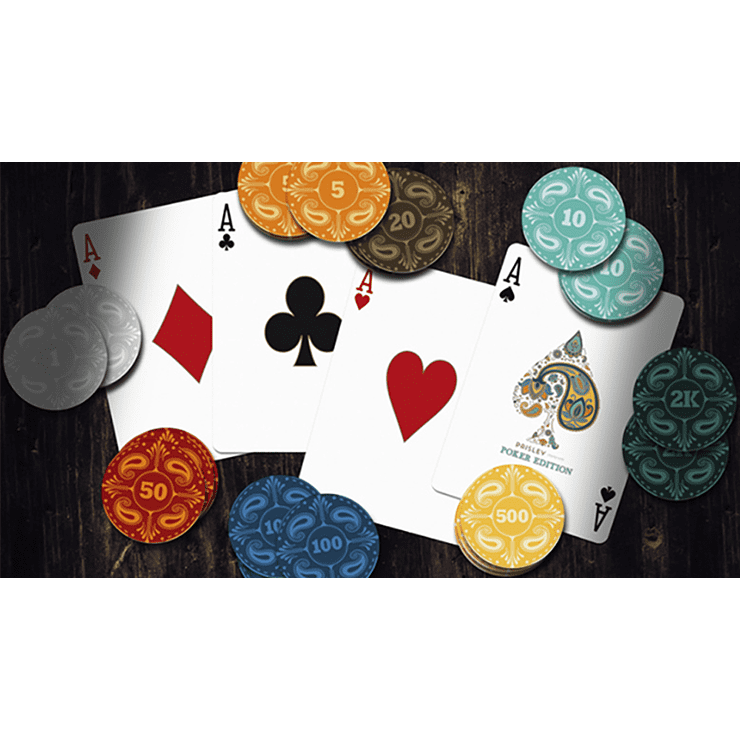 Paisley Poker Red Playing Cards by by Dutch Card House Company