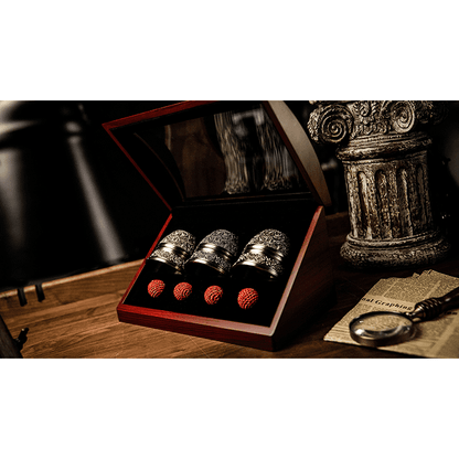 Artisan Engraved Cups and Balls in Display Box by TCC - Trick