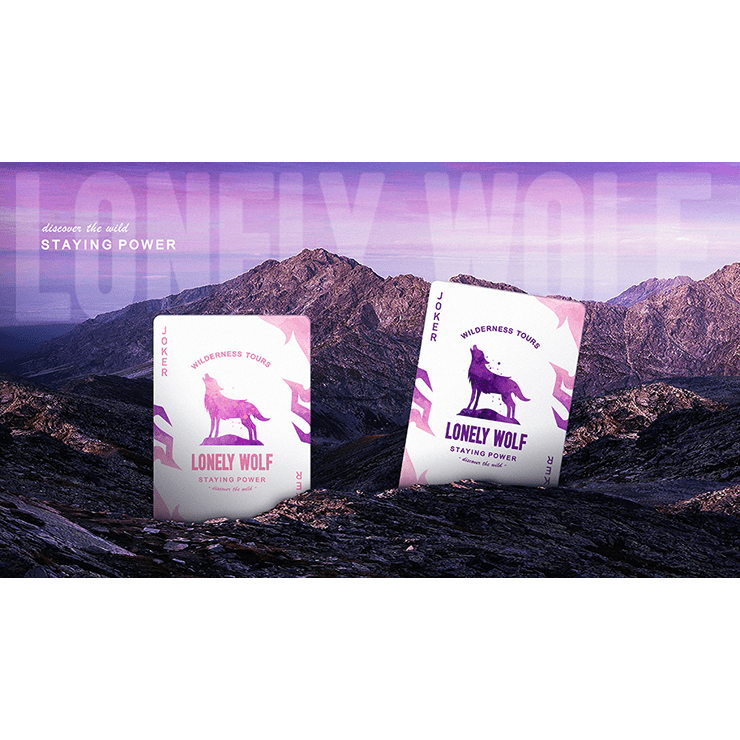 Lonely Wolf (Purple) Playing Cards by BOCOPO