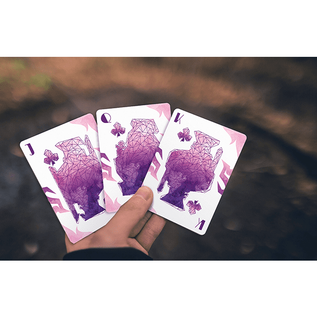 Lonely Wolf (Purple) Playing Cards by BOCOPO