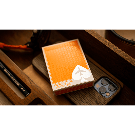 Lounge Edition in Hangar (Orange)  by Jetsetter Playing Cards