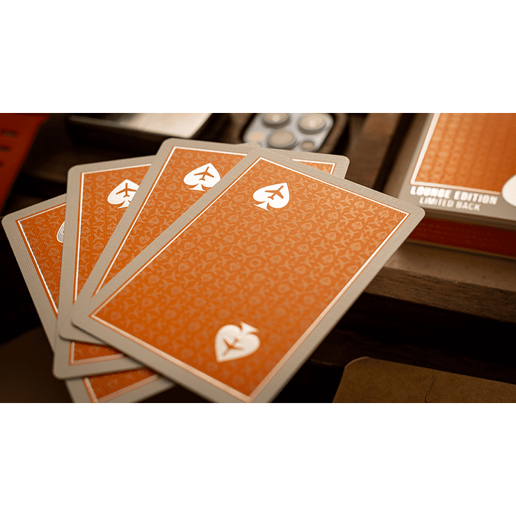 Lounge Edition in Hangar (Orange) with Limited Back by Jetsetter Playing Cards