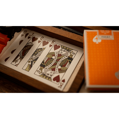 Lounge Edition in Hangar (Orange) with Limited Back by Jetsetter Playing Cards