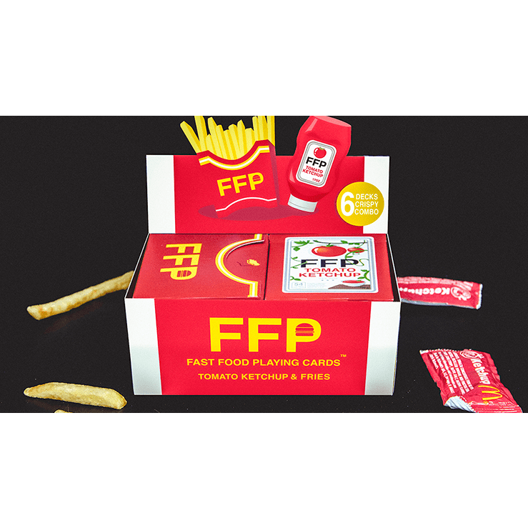 Ketchup and Fries Combo (1/2 Brick) Playing Cards by Fast Food Playing Cards