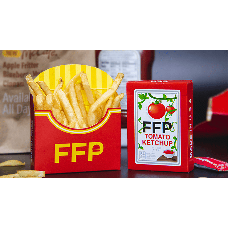 Ketchup and Fries Combo (1/2 Brick) Playing Cards by Fast Food Playing Cards