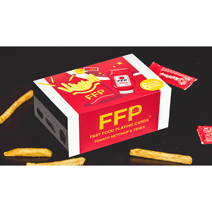 Ketchup and Fries Combo (1/2 Brick) Playing Cards by Fast Food Playing Cards